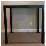 LLFR - Stone Top Console Table - Metal Framed