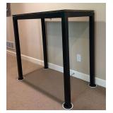 LLFR - Stone Top Console Table - Metal Framed