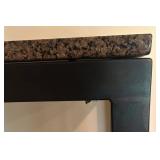 LLFR - Stone Top Console Table - Metal Framed