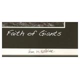 LLFR - Framed Black and White Photographic Art Print Faith of Giants Signed & Numbered