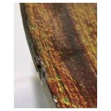 LLFR - Art Glass Bowl - Green & Gold Iridescent
