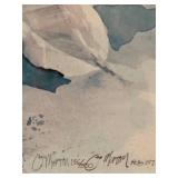 LLBR1 - O. Martin Framed Sailboat Print Signed 136/500