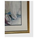 LLBR1 - O. Martin Framed Sailboat Print Signed 136/500