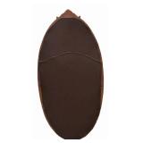 LLS - Vintage Oval Wall Mirror Carved Wood Frame