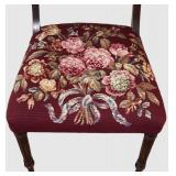 LLBR2 - Vintage Federal Style Eagle And Needlepoint Side Chair