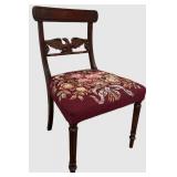 LLBR2 - Vintage Federal Style Eagle And Needlepoint Side Chair