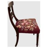 LLBR2 - Vintage Federal Style Eagle And Needlepoint Side Chair
