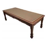 LLS - Vintage Coffee Table Woven Inset Top Original Finish