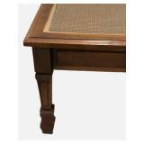 LLS - Vintage Coffee Table Woven Inset Top Original Finish
