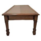 LLS - Vintage Coffee Table Woven Inset Top Original Finish