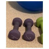 LLFR - Exercise Ball & Dumbbell Mixed Lot of 7