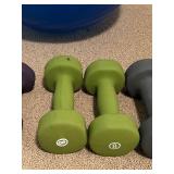 LLFR - Exercise Ball & Dumbbell Mixed Lot of 7