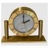 LLFR - Vintage Desk Clock - Seth Thomas Brass Roman Numeral