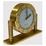 LLFR - Vintage Desk Clock - Seth Thomas Brass Roman Numeral