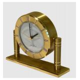 LLFR - Vintage Desk Clock - Seth Thomas Brass Roman Numeral
