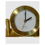 LLFR - Vintage Desk Clock - Seth Thomas Brass Roman Numeral