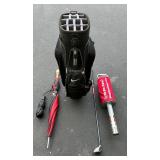 G - Golf Bag Mixed Lot - Nike Stand Bag, Bag Shag Ball Retriever & Umbrellas