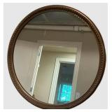 LLS - Vintage Petite Round Beaded Wall Mirror