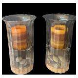 LRFE - Hurricane Candle Holders Pair