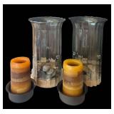 LRFE - Hurricane Candle Holders Pair