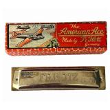K - Vintage Harmonica - Fr. Hotz the American Ace