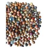 K - Assorted Antique Clay Marbles