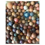 K - Assorted Antique Clay Marbles