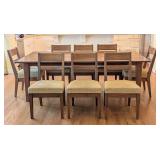 DR - Custom Built Walnut Dining Table & 8 Chairs