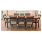 DR - Custom Built Walnut Dining Table & 8 Chairs