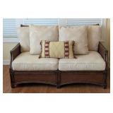 SR - Rattan Loveseat - Vintage Henry Link West Indies