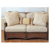 SR - Rattan Loveseat - Vintage Henry Link West Indies