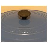 K - Blue Enamel Dutch Oven - Le Creuset No. 25