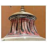 SR - Decorative Table Lamp 26 in Tall Hand-Painted Ceramic