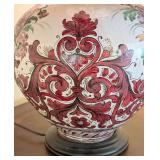 SR - Decorative Table Lamp 26 in Tall Hand-Painted Ceramic