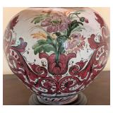SR - Decorative Table Lamp 26 in Tall Hand-Painted Ceramic