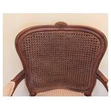 SR - Vintage Cane Back Armchairs Pair