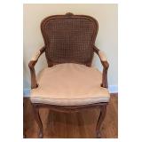 SR - Vintage Cane Back Armchairs Pair