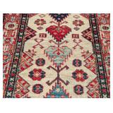 DR - Vintage Hand Knotted Caucasian or Afghan Kazak Wool Rug