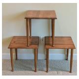 MB - Wood Side Tables Set of 3