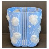 MB - Vintage Phoenix Glass Vase Sculptured Artware