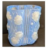MB - Vintage Phoenix Glass Vase Sculptured Artware