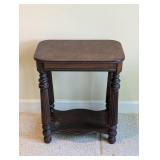 MB - Mahogany Side Table Accent Table