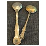 DR - Vintage Sterling Silver Salt Spoons (Lot of 5)