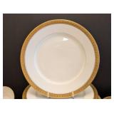 K - Vintage Limoges Gold Rimmed China Dish Set Service for 6