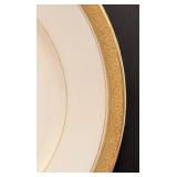 K - Vintage Limoges Gold Rimmed China Dish Set Service for 6
