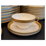 K - Vintage Limoges Gold Rimmed China Dish Set Service for 6