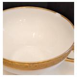 K - Vintage Limoges Gold Rimmed China Dish Set Service for 6