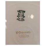K - Vintage Limoges Gold Rimmed China Dish Set Service for 6