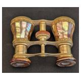 DR - Vintage Opera Glasses - Lefils Paris Mother of Pearl & Brass
