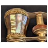 DR - Vintage Opera Glasses - Lefils Paris Mother of Pearl & Brass